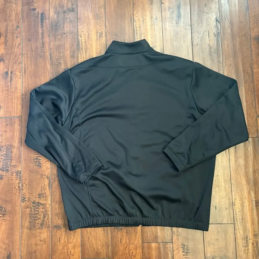 Nike Golf Tour Performance Fleece Jacket Mens XL Black Activewear Athletic Logo
